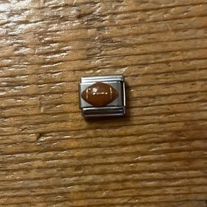 Italian Modular Link Charm - Football - stainless steel 9mm